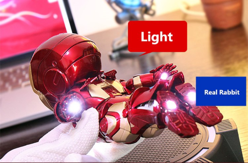 floating iron man toy